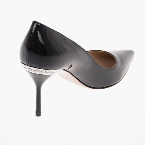 NWT Miu Miu Black Patent Leather Heels - Picture 2 of 9
